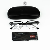 Gọng kính nửa khung RayBan 0RX5154 dáng vuông nhựa Acetate & Kim loại chính hãng fullbox 
