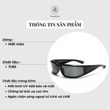 Kính mát 19396 dáng mắt mèo nhựa TR90 dẻo Hàn Quốc