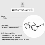  Gọng kính MAZ PLANCK LV28014 dáng tròn nhựa TR90 dẻo chính hãng 