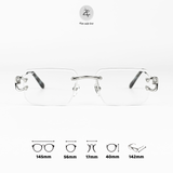  Gọng khoan không viền Size To CT0829S dáng đa giác titanium cao cấp 