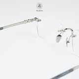  Gọng khoan không viền Chrome Hearts CH8290 dáng đa giác titanium cao cấp full box 
