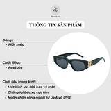  Kính mát Balenciaga BB0095S dáng mắt mèo nhựa acetate cao cấp fullbox 