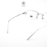 Gọng khoan không viền GAMA MY9028 dáng chữ nhật Titanium chính hãng