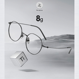  Gọng kính Zay Eyewear 18091 dáng tròn titanium phong cách Hàn Quốc 