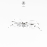  Gọng kính khoan không viền RayBan RB3767V dáng oval chính hãng fullbox 