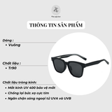  Kính mát 58302 dáng vuông nhựa TR90 dẻo Hàn Quốc 