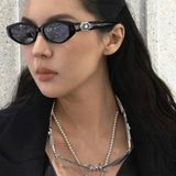  Kính mát Gentle Monster Ruvy Van dáng mắt mèo nhựa acetate cao cấp fullbox 