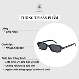  Kính mát Gentle Monster Panini dáng chữ nhật nhựa acetate cao cấp fullbox 
