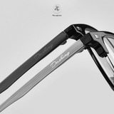  Gọng kính Zay Eyewear 6031 dáng vuông nửa khung Titanium phong cách Hàn Quốc 