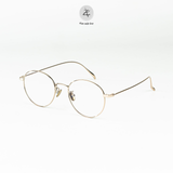  Gọng kính Zay Eyewear 8807 dáng tròn titanium phong cách Hàn Quốc 