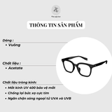  Gọng kính Molsion MJ5161 dáng vuông nhựa acetate chính hãng fullbox 