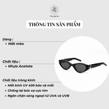  Kính mát Gentle Monster EQ dáng mắt mèo nhựa acetate cao cấp fullbox 