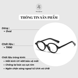  Gọng kính Zay Eyewear JL8009 dáng oval nhựa TR90 phong cách hàn quốc 