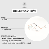 Gọng kính MAZ PLANCK 28601 dáng tròn titanium chính hãng