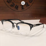  Gọng kính nửa khung CH8057 dáng vuông nhựa acetate cao cấp 