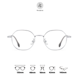  Gọng kính Zay Eyewear 20110 dáng đa giác Titanium phong cách Hàn Quốc 