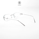 Gọng khoan không viền GAMA MY9028 dáng chữ nhật Titanium chính hãng