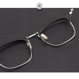  Gọng kính nửa khung Chrome Hearts Sorton dáng vuông titanium cao cấp fullbox 