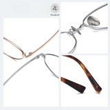  Gọng kính Zay Eyewear B-7003 Titanium dáng oval phong cách thời trang cao cấp 