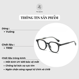  Gọng kính Zay Eyewear TR 28002 dáng vuông nhựa TR90 phong cách hàn quốc 