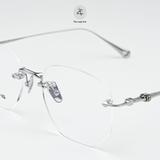  Gọng khoan không viền Chrome Hearts CH2067 dáng đa giác titanium cao cấp full box 