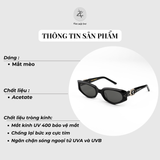  Kính mát Gentle Monster Ruvy Van dáng mắt mèo nhựa acetate cao cấp fullbox 