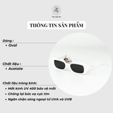  Kính mát Parim 76084 dáng oval Acetate fullbox chính hãng 