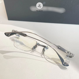  Gọng khoan không viền Chrome Hearts CH8326 dáng vuông titanium cao cấp fullbox 