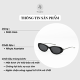  Kính mát Gentle Monster Ora dáng Mắt mèo Titanium và nhựa acetate 