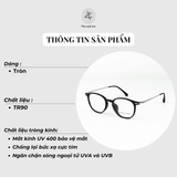  Gọng kính Swallow 536 dáng tròn nhựa TR90 fullbox chính hãng 