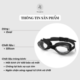  Kính bơi nam nữ Silicon mềm chống nước, chống sương 7009 
