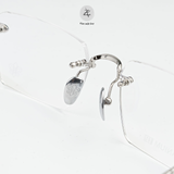  Gọng khoan không viền Chrome Hearts CH8290 dáng đa giác titanium cao cấp full box 