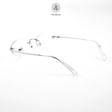 Gọng khoan không viền GAMA MY9026 dáng oval Titanium chính hãng