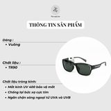  Kính mát phân cực polarized New Balance NBS08118X dáng vuông nhựa TR90 chính hãng fullbox 