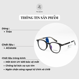  Gọng kính Ziozia KKXA6088 dáng tròn Nhựa acetate fullbox chính hãng 