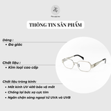  Kính mát Celine CL42111U dáng đa giác kim loại cao cấp fullbox 