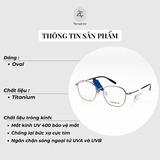 Gọng kính Ziozia KDHM6215 dáng vuôngTitanium fullbox chính hãng