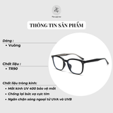  Gọng kính Zay Eyewear K9178 dáng vuông nhựa TR90 phong cách hàn quốc 