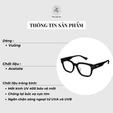  Gọng kính Molsion MJ3115 dáng vuông nhựa acetate chính hãng fullbox 