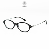  Gọng kính V8008T dáng mắt mèo nhựa acetate & titanium cao cấp 