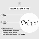  Gọng kính Helen Keller H82615 dáng tròn nhựa TR90 dẻo chính hãng fullbox 