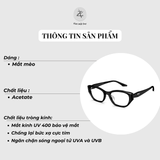 Gọng kính Molsion MJ5170 dáng mắt mèo nhựa acetate chính hãng fullbox