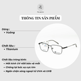  Gọng kính New Balance Elock NB05315X dáng vuông titanium chính hãng fullbox 