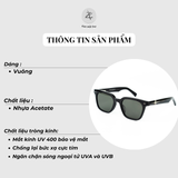  Kính mát Gentle Monster Alto dáng vuông nhựa acetate cao cấp fullbox 