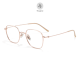 Gọng kính Zay Eyewear 18073 dáng vuông titanium phong cách Hàn Quốc