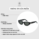  Kính mát Gentle Monster Verse dáng mắt mèo nhựa acetate cao cấp fullbox 