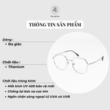  Gọng kính Gusoo 33006 dáng mắt mèo Titanium chính hãng 