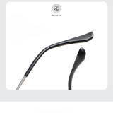  Gọng kính Zay Eyewear 98668 dáng đa giác titanium phong cách Hàn Quốc 