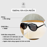  Kính mát T7122 dáng oval nhựa TR90 dẻo Hàn Quốc 