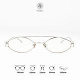  Gọng kính R3379 dáng phi công Titanium cao cấp 